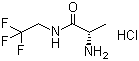 (2S)-2-氨基-N-(2,2,2-三氟乙基)丙酰胺盐酸盐分子结构 (CAS 916176-69-7)