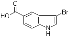 3-溴吲哚-5-甲酸分子结构 (CAS 916179-87-8)