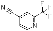 2-(三氟甲基)-4-吡啶甲腈分子结构 (CAS 916210-02-1)