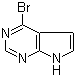 4-溴-7H-吡咯并[2,3-d]嘧啶分子结构 (CAS 916213-53-1)