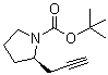 (2R)-2-(2-丙炔-1-基)-1-吡咯烷羧酸叔丁酯分子结构 (CAS 916263-17-7)