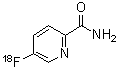 5-(氟-18)-2-吡啶甲酰胺分子结构 (CAS 916314-03-9)