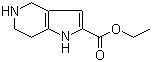 structure of CAS# 916420-29-6, 4,5,6,7-四氢-1H-吡咯并[3,2-c]吡啶-2-甲酸乙酯