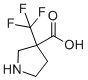 3-(三氟甲基)吡咯烷-3-羧酸分子结构 (CAS 916423-57-9)