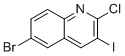 6-溴-2-氯-3-碘喹啉分子结构 (CAS 916429-26-0)