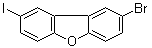 2-溴-8-碘二苯并呋喃分子结构 (CAS 916435-41-1)