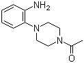 structure of CAS# 91646-45-6, 1-(4-(2-Aminophenyl)piperazin-1-yl)ethanone