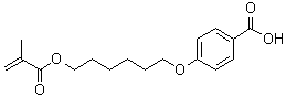 CAS 登录号：91652-00-5, 6-(4-羧基苯氧基)己基异丁烯酸酯