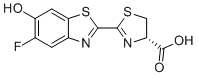 (S)-2-(5-氟-6-羟基苯并[d]噻唑-2-基)-4,5-二氢噻唑-4-羧酸分子结构 (CAS 916661-57-9)