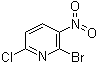 structure of CAS# 91678-23-8, 2-Bromo-6-chloro-3-nitropyridine