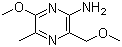 CAS # 91678-86-3, 6-Methoxy-3-(methoxymethyl)-5-methylpyrazin-2-amine