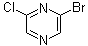 2-溴-6-氯吡嗪分子结构 (CAS 916791-07-6)
