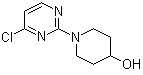 1-(4-氯-2-嘧啶基)-4-哌啶醇分子结构 (CAS 916791-08-7)