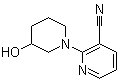 2-(3-羟基-1-哌啶基)-3-氰基吡啶分子结构 (CAS 916791-18-9)