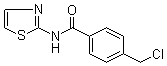 4-(氯甲基)-N-2-噻唑基苯甲酰胺分子结构 (CAS 916791-23-6)