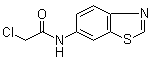 structure of CAS# 916791-26-9, N-6-苯并噻唑基-2-氯乙酰胺