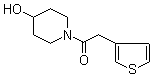 1-(4-羟基-1-哌啶基)-2-(3-噻吩基)乙酮分子结构 (CAS 916791-31-6)