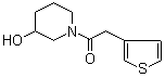 1-(3-羟基-1-哌啶基)-2-(3-噻吩基)乙酮分子结构 (CAS 916791-32-7)