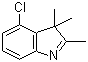 4-氯-2,3,3-三甲基-3H-吲哚分子结构 (CAS 916791-95-2)