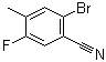 structure of CAS# 916792-11-5, 2-溴-5-氟-4-甲基苯甲腈