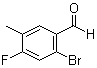 structure of CAS# 916792-17-1, 2-溴-4-氟-5-甲基苯甲醛