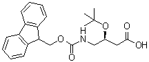 (3S)-3-(叔丁氧基)-4-[[芴甲氧羰基]氨基]丁酸分子结构 (CAS 916892-17-6)