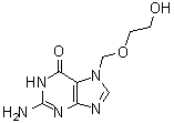 2-氨基-1,7-二氢-7-[(2-羟基乙氧基)甲基]-6H-嘌呤-6-酮分子结构 (CAS 91702-61-3)