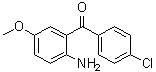 (2-氨基-5-甲氧基苯基)(4-氯苯基)甲酮分子结构 (CAS 91713-54-1)
