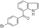 7-(4-溴苯甲酰)吲哚分子结构 (CAS 91714-50-0)