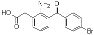 CAS # 91714-94-2, Bromfenac, 2-Amino-3-(4-bromobenzoyl)benzeneacetic acid, AHR 10282, Xibrom, Yellox, [2-Amino-3-(p-bromobenzoyl)phenyl]acetic acid