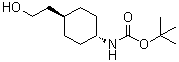 [反式-4-(2-羟基乙基)环己基]氨基甲酸叔丁酯分子结构 (CAS 917342-29-1)