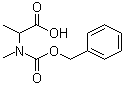N-苄氧羰基-N-甲基-DL-丙氨酸分子结构 (CAS 91738-83-9)