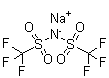 二(三氟甲基磺酰基)亚胺钠盐分子结构 (CAS 91742-21-1)