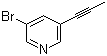 3-溴-5-(丙炔-1-基)吡啶分子结构 (CAS 917772-69-1)