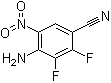 4-氨基-2,3-二氟-5-硝基-苯甲腈分子结构 (CAS 917980-12-2)