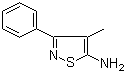 structure of CAS# 91818-68-7, 4-甲基-3-苯基异噻唑-5-胺