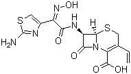 structure of CAS# 91832-40-5, 头孢地尼