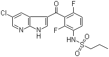 PLX 4720分子结构 (CAS 918505-84-7)