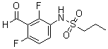 N-(2,4-二氟-3-甲酰基苯基)-1-丙烷磺酰胺分子结构 (CAS 918523-58-7)