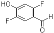 2,5-二氟-4-羟基苯甲醛分子结构 (CAS 918523-99-6)