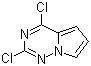 structure of CAS# 918538-05-3, 2,4-二氯吡咯并[2,1-f][1,2,4]三嗪