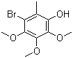 3-溴-4,5,6-三甲氧基-2-甲基苯酚分子结构 (CAS 918799-14-1)