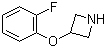 3-(2-氟苯氧基)氮杂环丁烷分子结构 (CAS 918831-13-7)