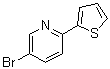 5-溴-2-(噻吩-2-基)吡啶分子结构 (CAS 91891-74-6)