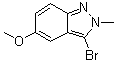 3-Bromo-5-methoxy-2-methyl-2H-indazole molecular structure (CAS 918946-35-7)