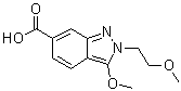 3-甲氧基-2-(2-甲氧基乙基)-2H-吲唑-6-羧酸分子结构 (CAS 919106-93-7)