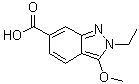 2-乙基-3-甲氧基-2H-吲唑-6-羧酸分子结构 (CAS 919106-95-9)