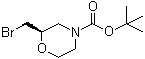 structure of CAS# 919286-58-1, (2R)-2-(溴甲基)-4-吗啉羧酸叔丁酯