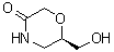 (R)-6-(羟基甲基)吗啉-3-酮分子结构 (CAS 919286-65-0)