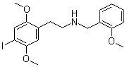 4-碘-2,5-二甲氧基-N-[(2-甲氧基苯基)甲基]苯乙胺分子结构 (CAS 919797-19-6)